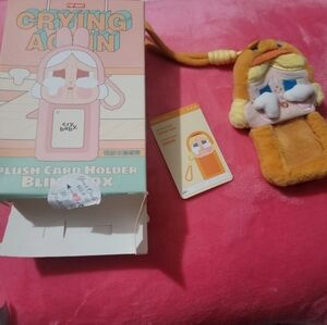 Pop Mart Crybaby Crying Again Plush Card Holder,  Opened New Duck You